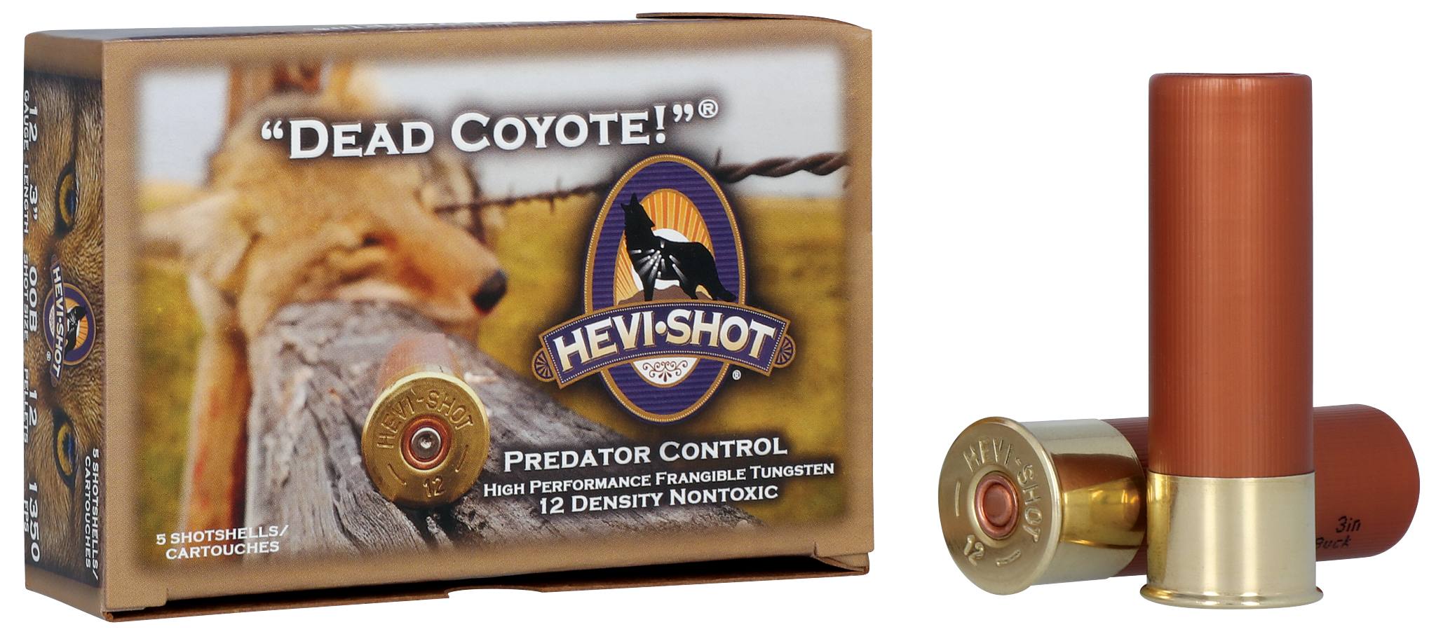 Buy Dead Coyote, 12 Gauge, 00 Buck Shot, 3 in, 1350 fps | HEVI