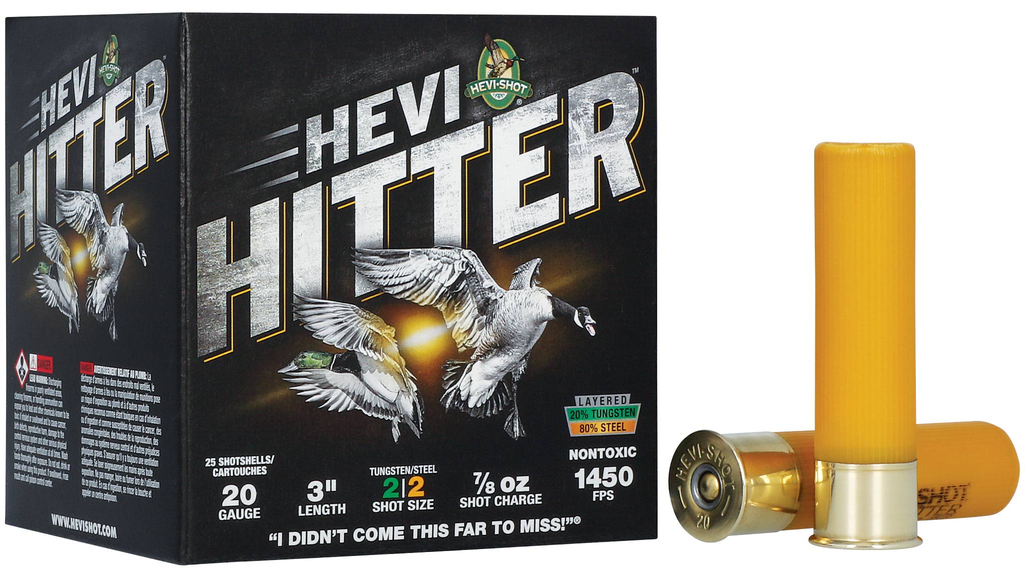 Buy HEVI-Hitter 20 Gauge Ammo | 2 Shot, 7/8 oz, 3in / 76mm, 1450