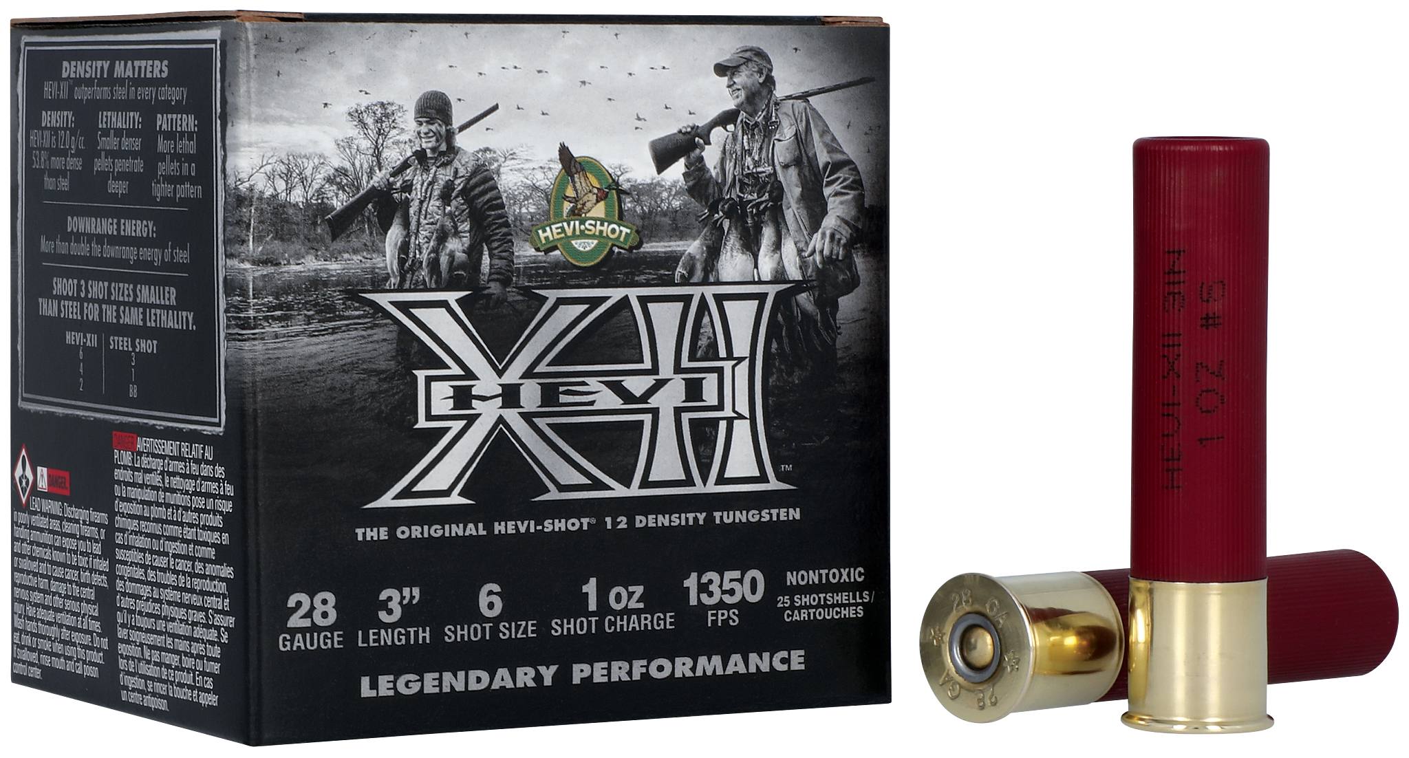 ひでさん28号 Buy Hevi-XII 28 Gauge Ammo | 6 Shot, 1 oz, 3in / 76mm, 1350 FPS